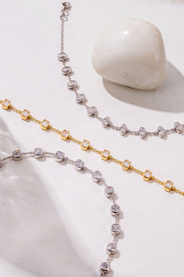 Diamond Fancy-Shaped Chain Bracelet